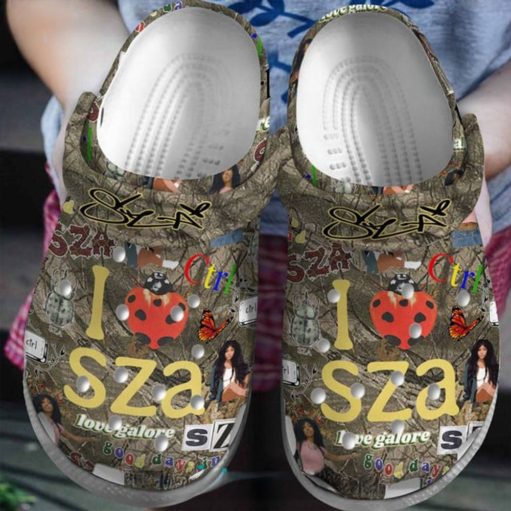 SZA Grand National Tour Camo Crocs Shoes Best Fans Merch Gift For Music Lovers