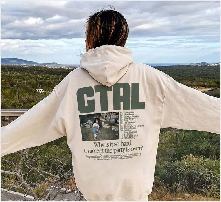 Sza Hoodie, Vintage Ctrl Sza Album Hoodie Gifts For Her Merch Clothing Sza Hoodie, Vintage Ctrl Sza Album Hoodie Gifts For Her Merch Clothing