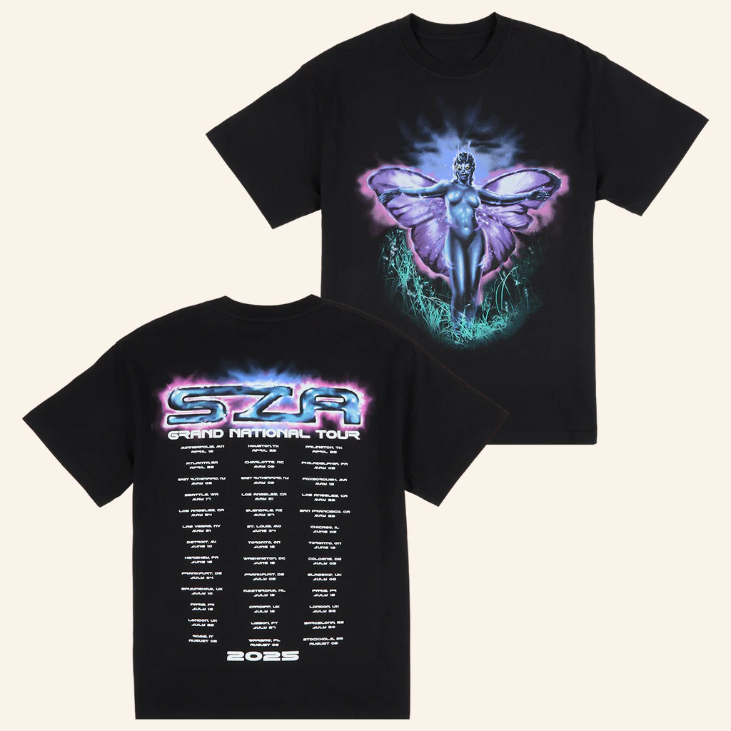 SZA Merch SZA Airbrush Tour 2025 T-Shirt Presents For Music Lovers