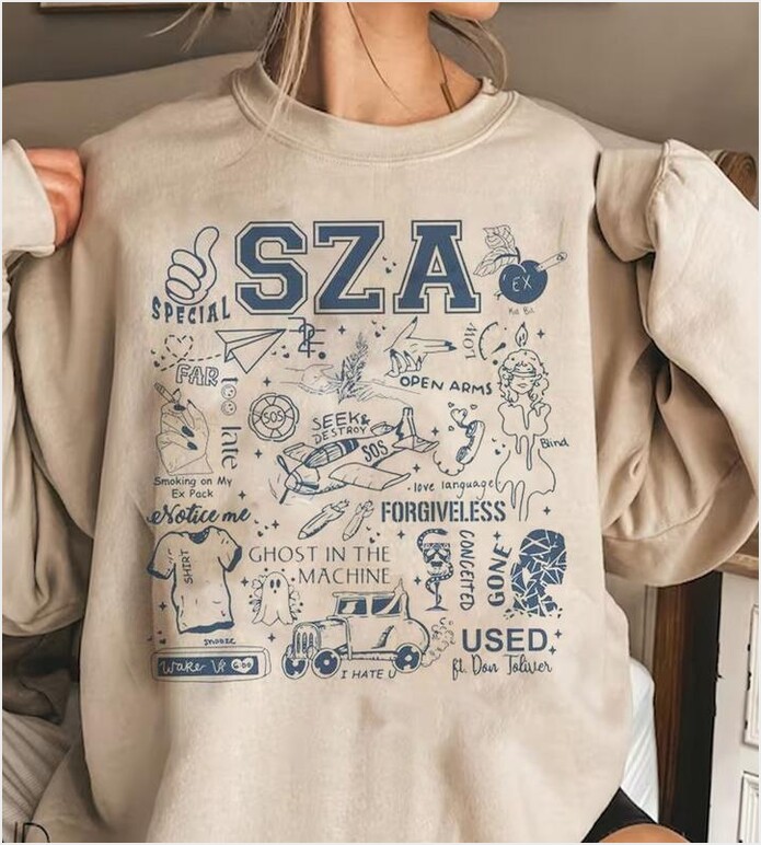 Sza Music Album Sweatshirt, Sos Tour Tee Sweater Gifts For Friends Merch Clothing Sza Music Album Sweatshirt, Sos Tour Tee Sweater Gifts For Friends Merch Clothing