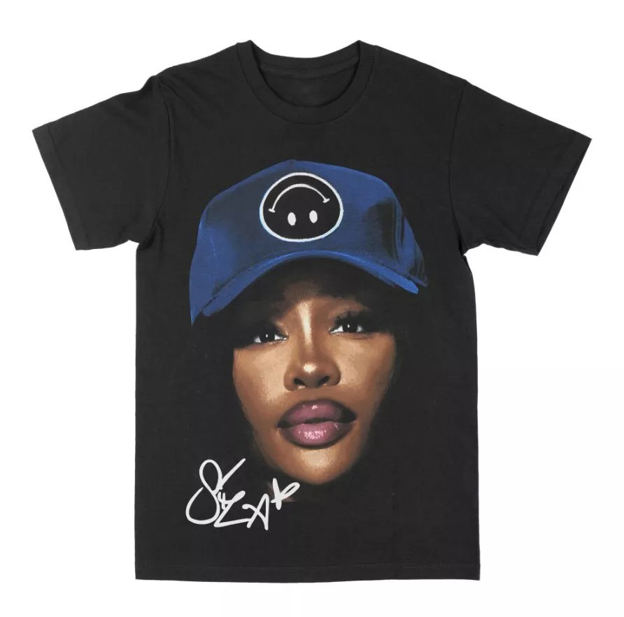 SZA Smiley Big Face T-Shirt Mother's Day Gifts For Music Lovers