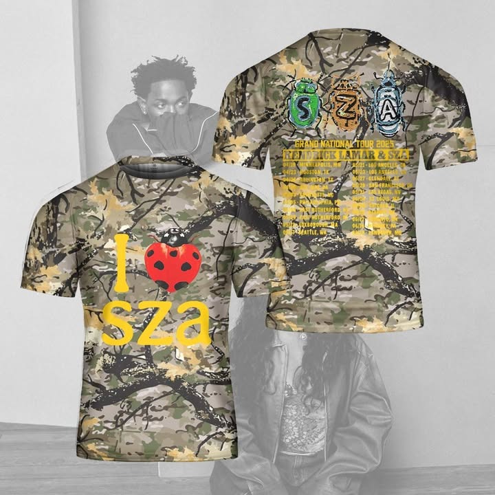 Sza X Kendrick Grand National Tour 2025 T-Shirt Music Gift Ideas For Guys