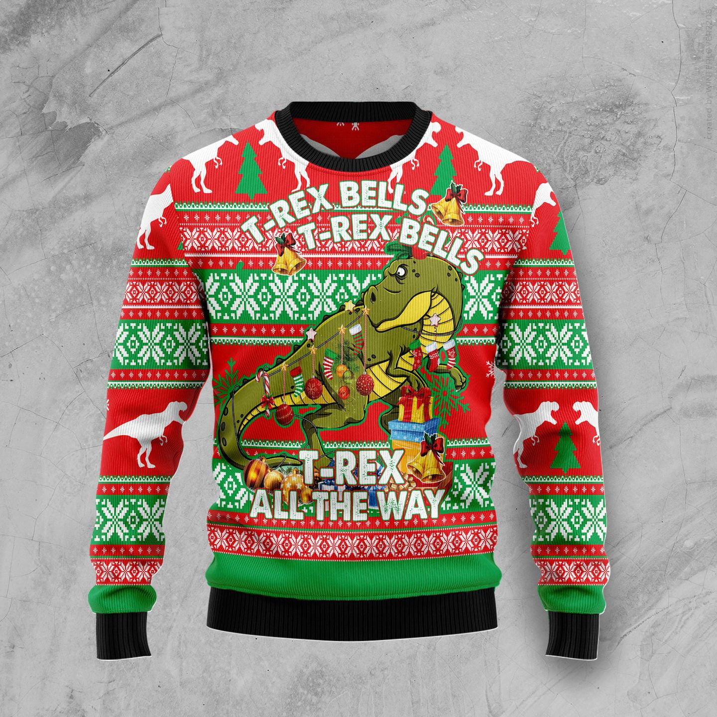 T Rex Tree Christmas Ugly Christmas Sweater Winter Clothing Xmas Gifts For Dinosaur Lovers