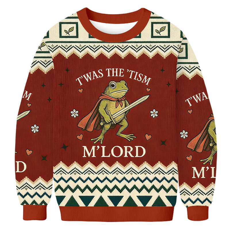 T Was The Tism M Lord Ugly Sweater Christmas Outfits Xmas Gift For Boyfriend