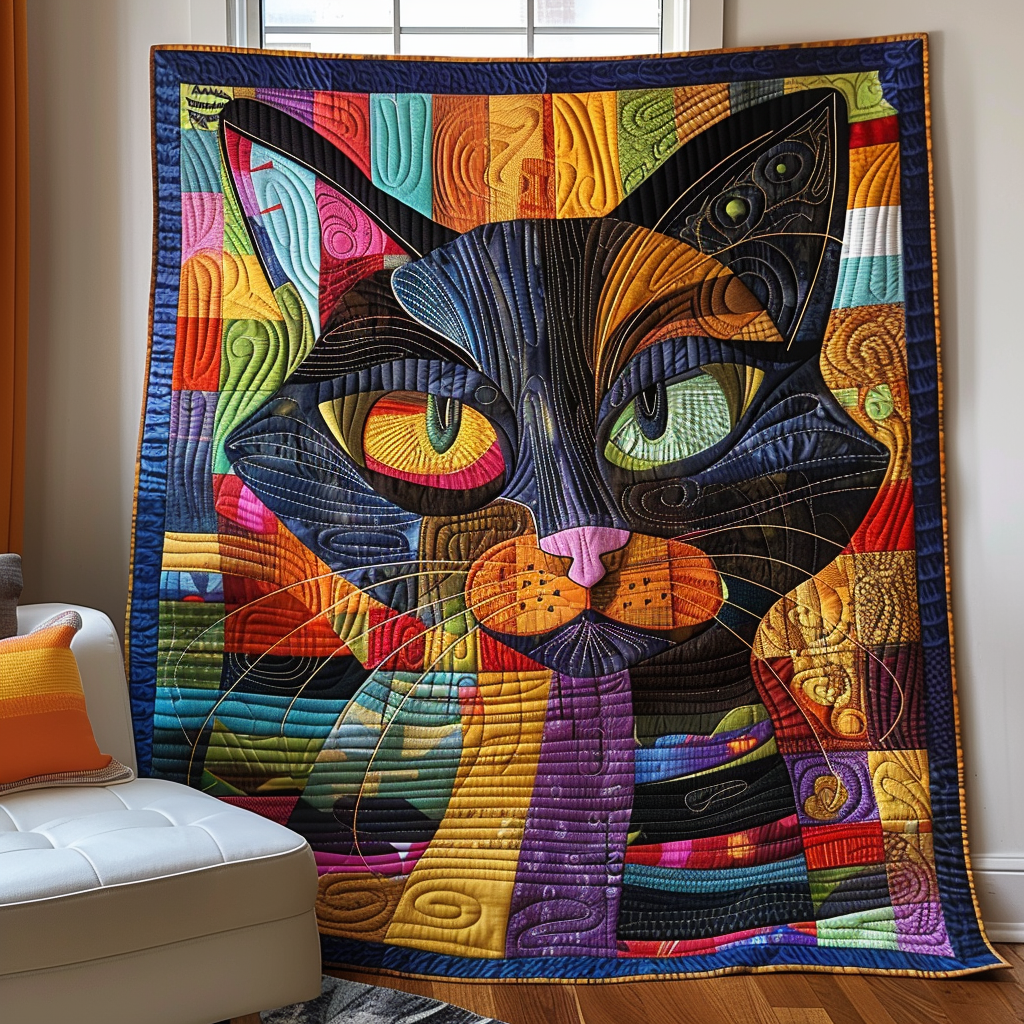 Tabby Tapestries Quilted Blanket Cat Christmas Gifts