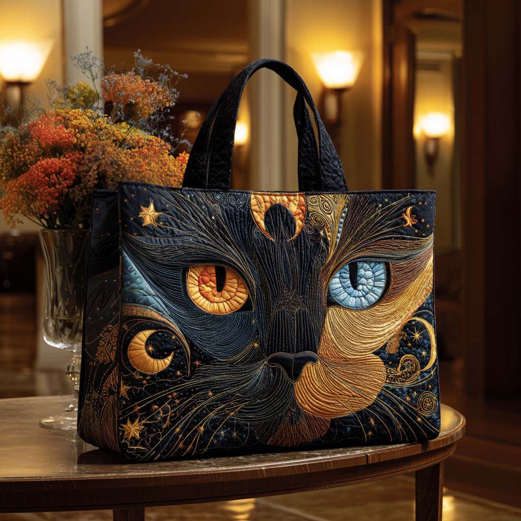 Tabby Touch Quilted Tote Bag Best Autumn Gifts