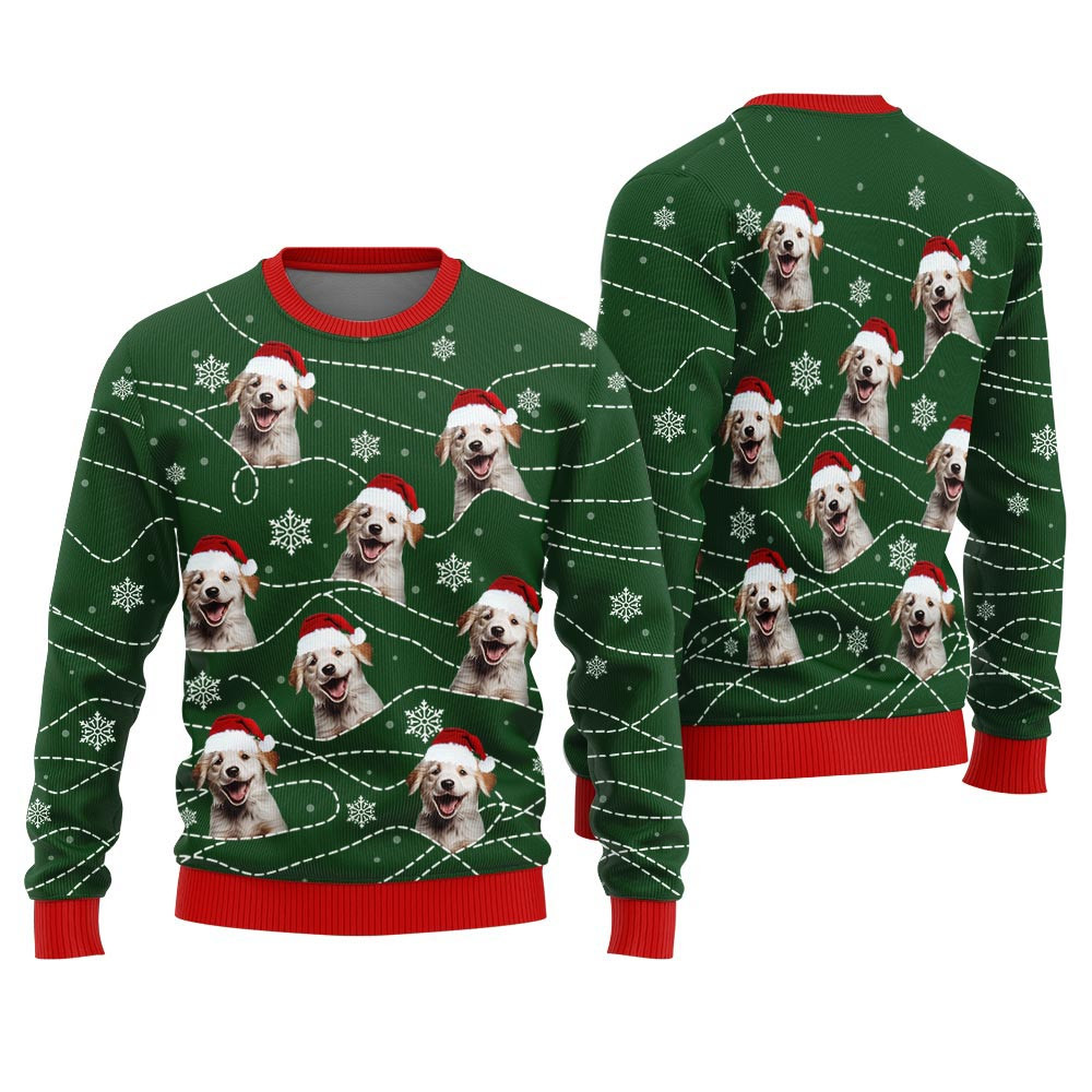 Tacky Custom Dog Ugly Christmas Sweater Holiday Sweaters For Men