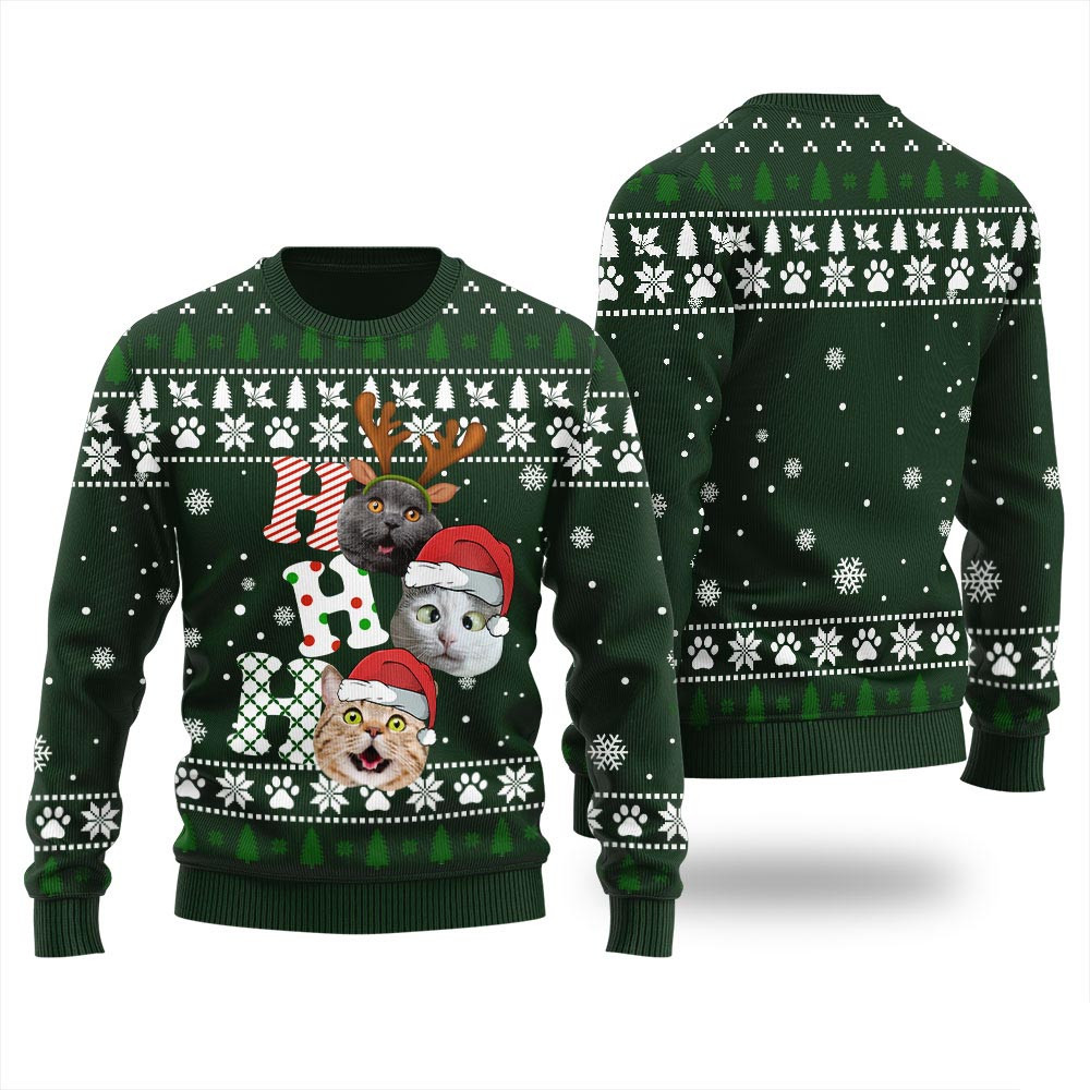 Tacky Custom Pet Ugly Christmas Sweater Ugly Christmas Sweater For Men