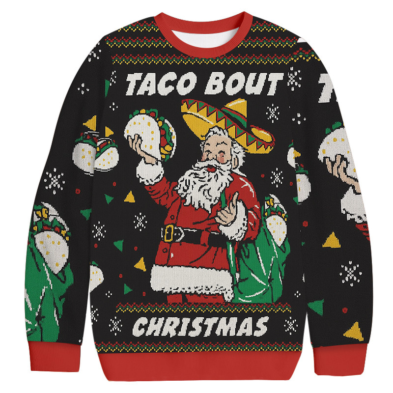 Taco Bout Christmas Ugly Sweater Winter Outfits Christmas Presents For Father