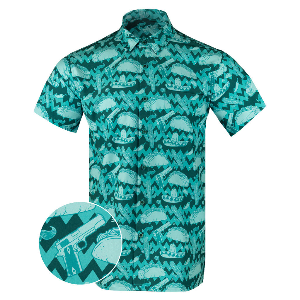 Taco Night Button Down Shirt Hawaiian Tactical Button Down Gift Ideas For Him