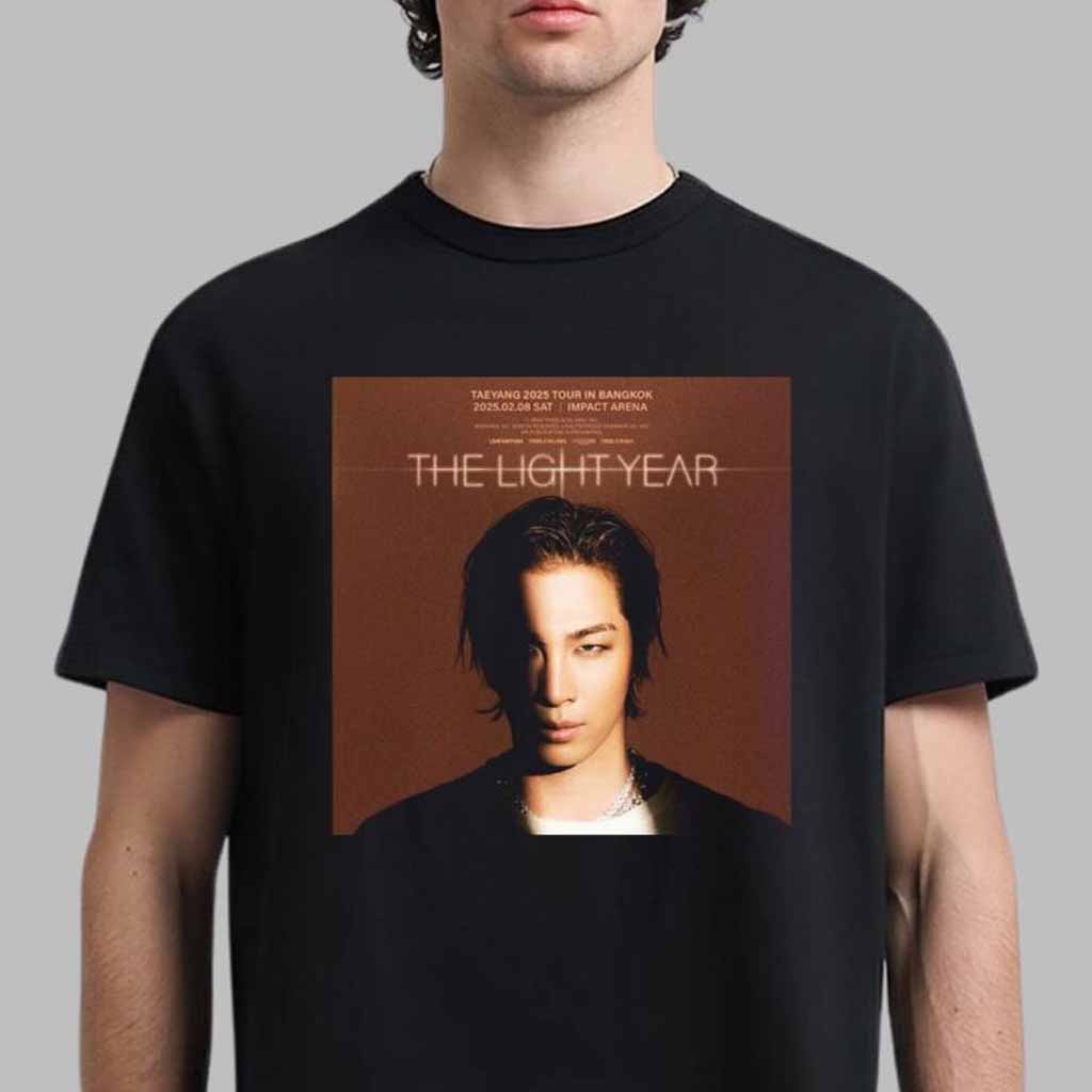 Taeyang Big Bang 2025 Tour In Bangkok The Light Year On February 8 2025 At Impact Arena T-Shirt Gifts For Dad Taeyang Big Bang 2025 Tour In Bangkok The Light Year On February 8 2025 At Impact Arena T-Shirt Gifts For Dad