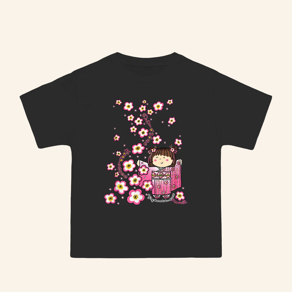 Taj Clubhouse Merch Shiawase T-Shirt Japanese Kokeshi Doll Shirt Cute Gifts For Her