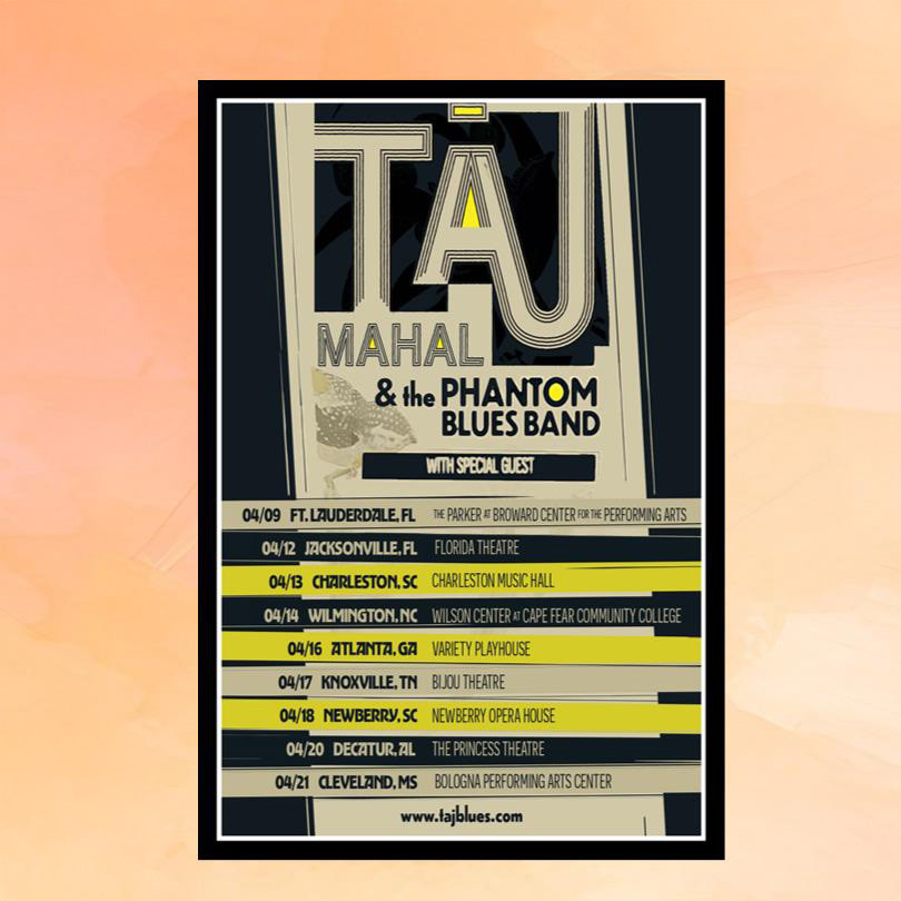 Taj Mahal And The Phantom Blues Band April 2026 Poster Fan Merch Wall Art Decor