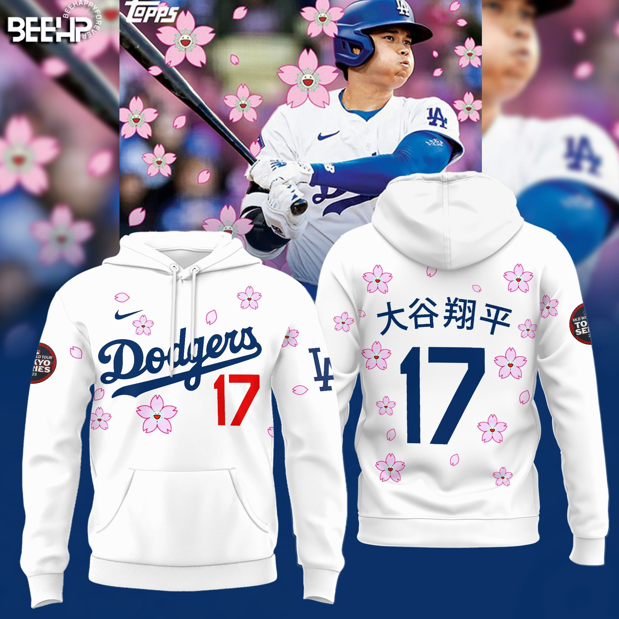 Takashi Murakami Tokyo Series Los Angeles Dodgers Hoodie Baseball Lover Gift Ideas