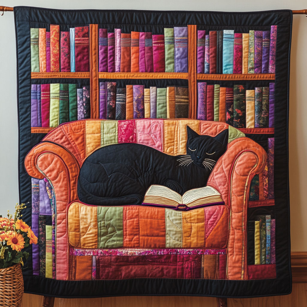 Take A Nap While Reading Quilt Blanket Cat Blanket Design Luxury Gifts For Cat Lovers