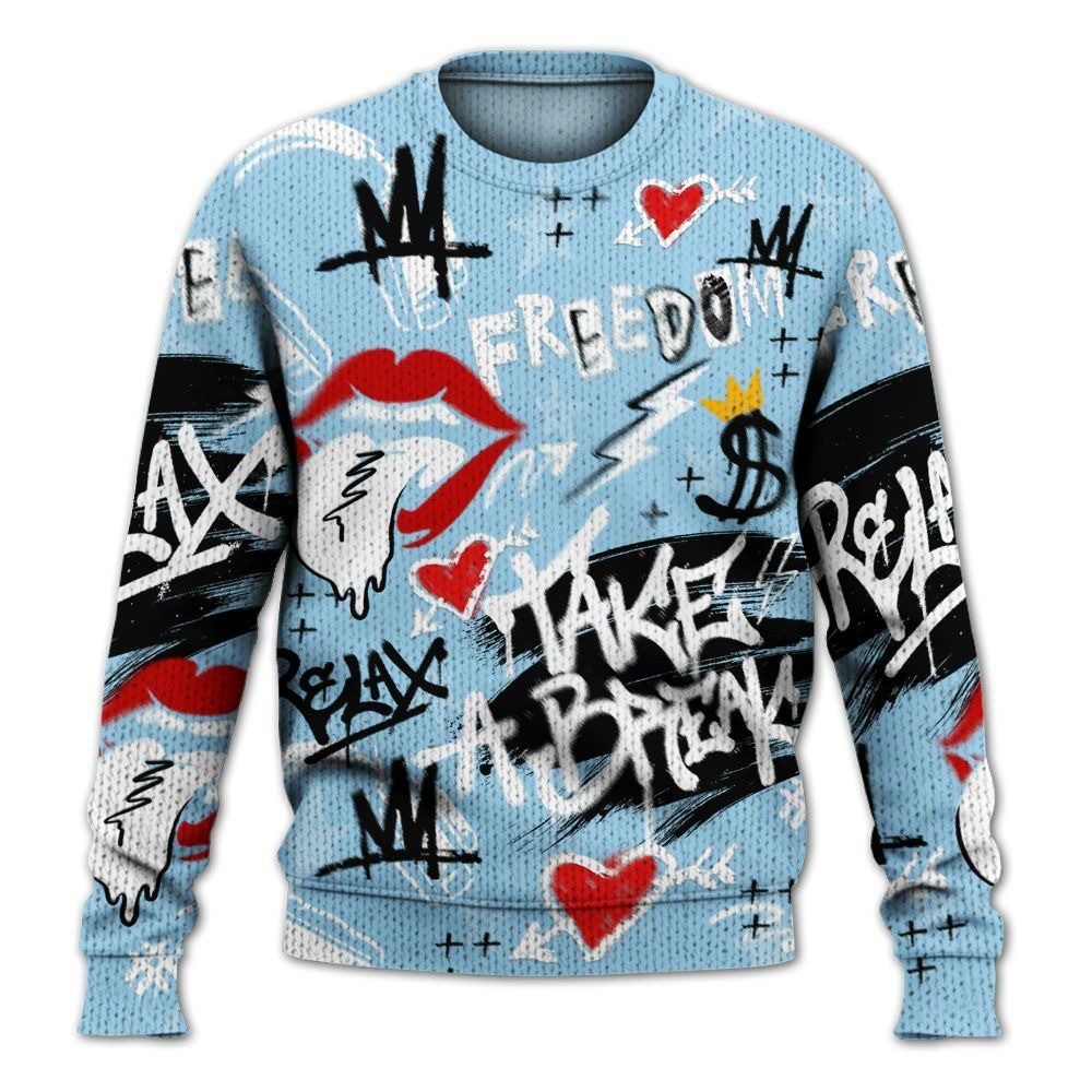 Take Break Freedom Graffiti Streetwear Sweater Gift For New Dad
