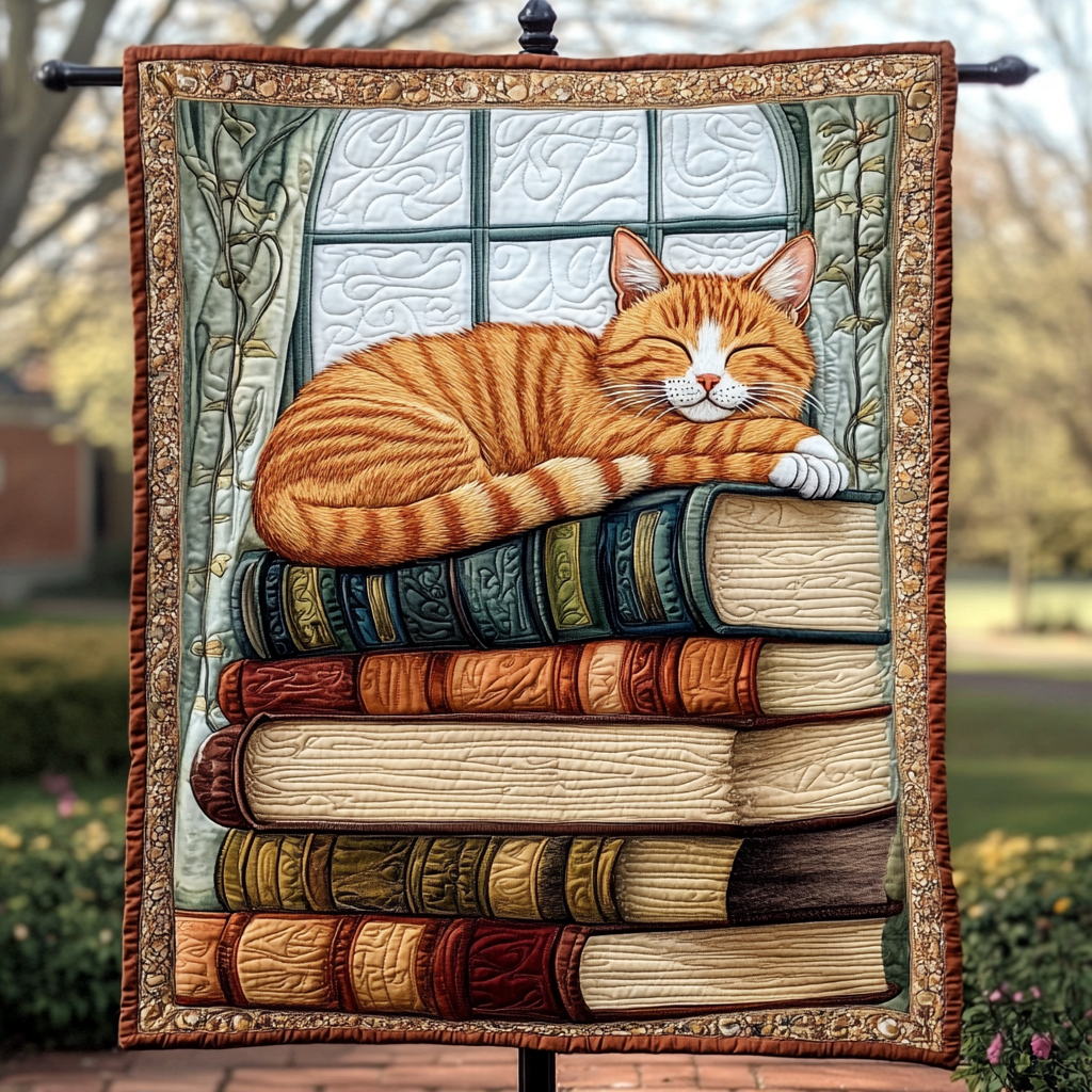 Tales and Tails Quilted Blanket Presents For Cat Lovers