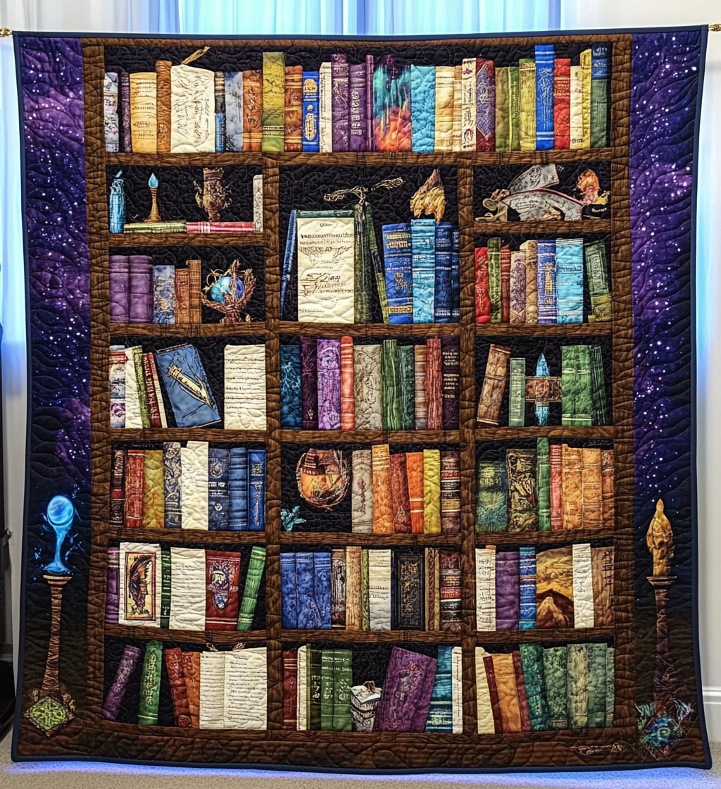 Tales And Tomes Quilted Blanket Cute Blankets For Bed