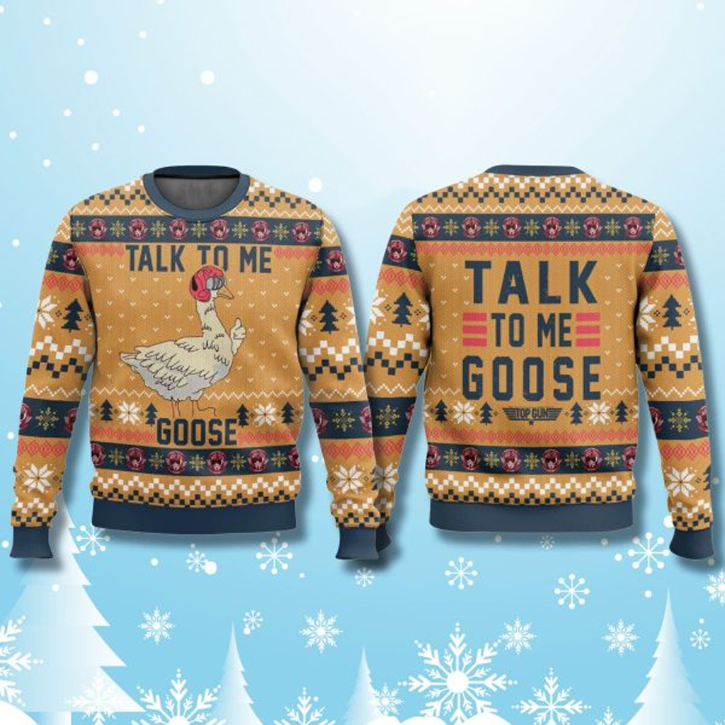 Talk To Me Goose Top Gun Ugly Christmas Sweater Funny Xmas Sweater Gift Ideas For Husband Talk To Me Goose Top Gun Ugly Christmas Sweater Funny Xmas Sweater Gift Ideas For Husband