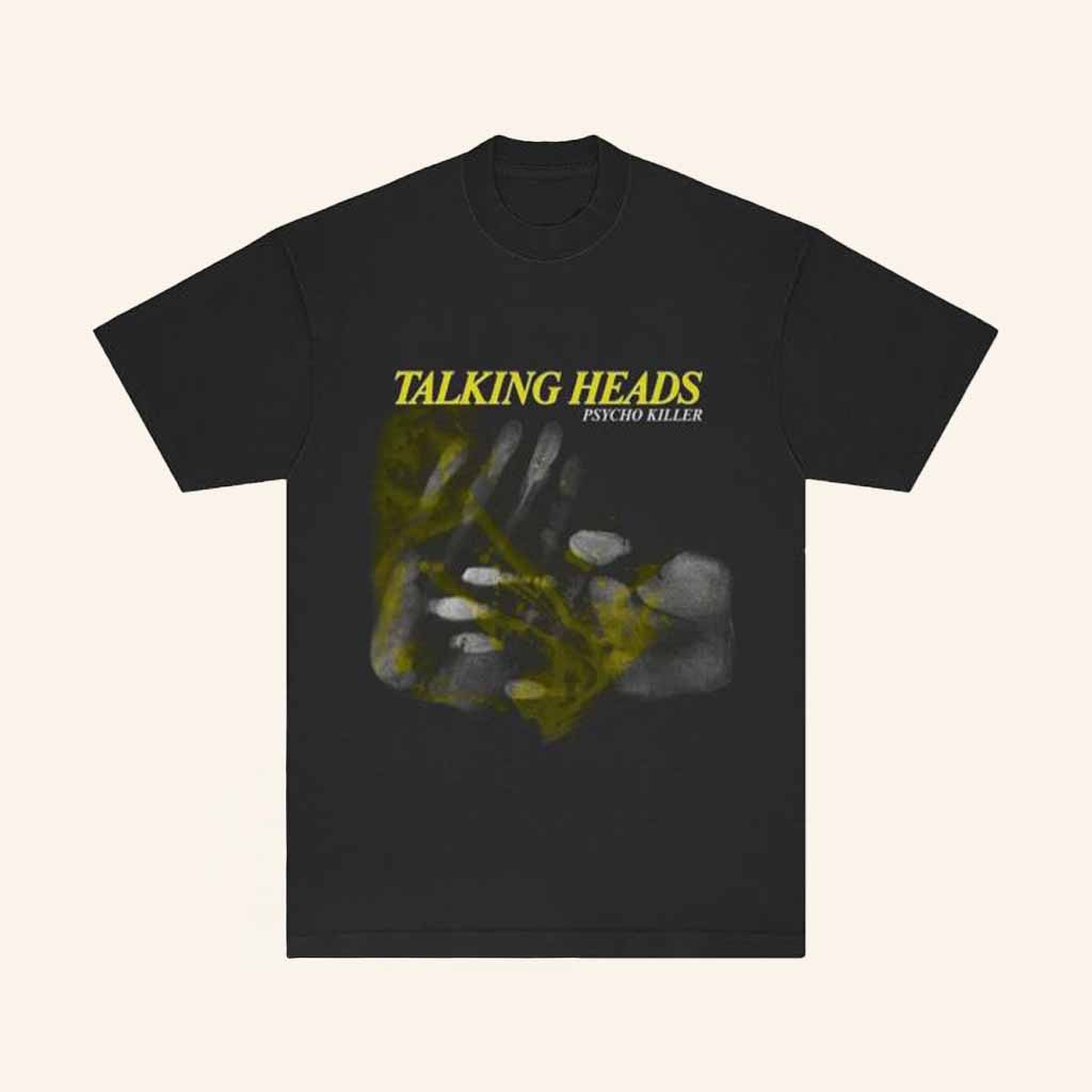 Talking Heads Merch Psycho Killer Hands T-Shirt Gift Ideas For Rock Band Lovers