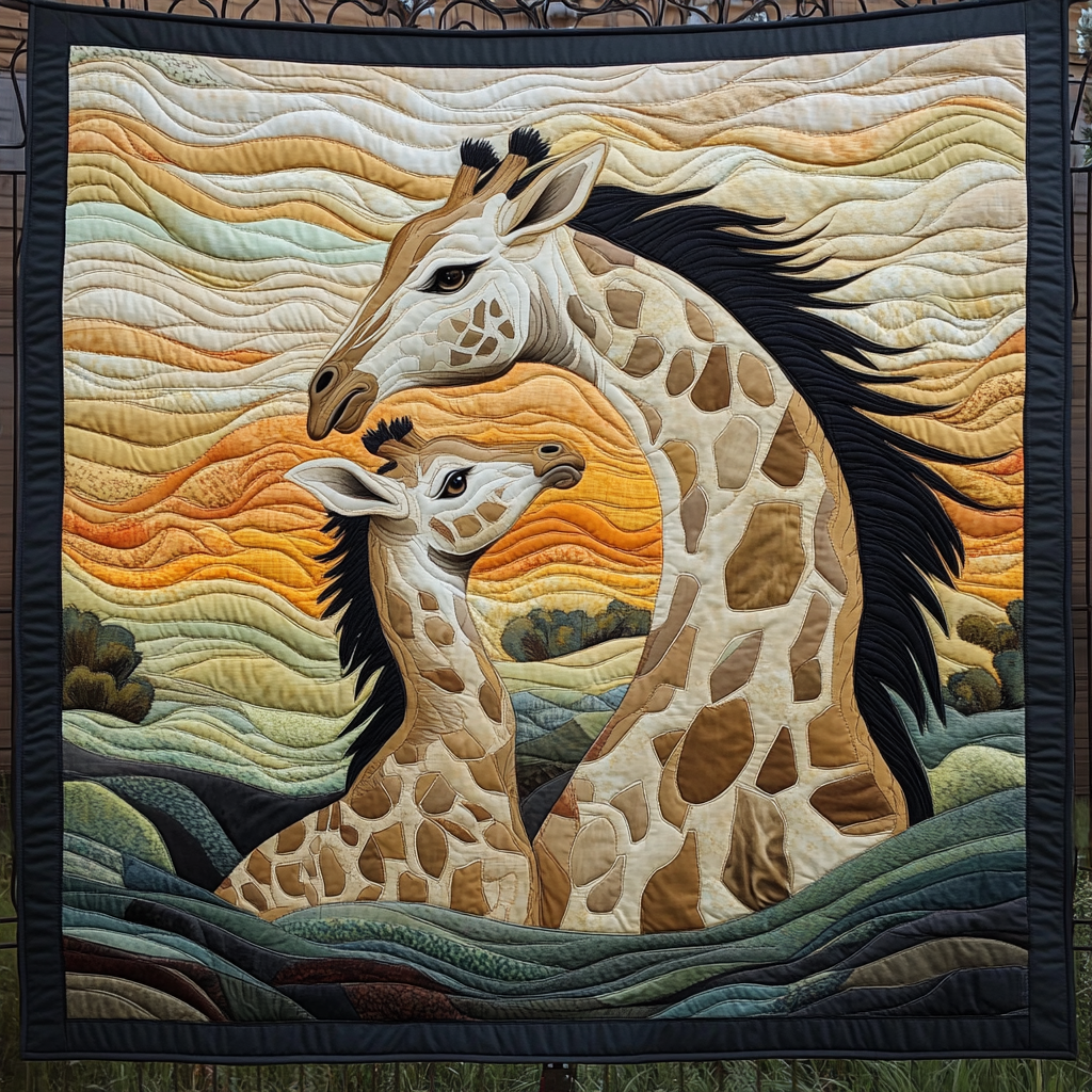 Tall and Tranquil Quilted Blanket Giraffe Birthday Presents