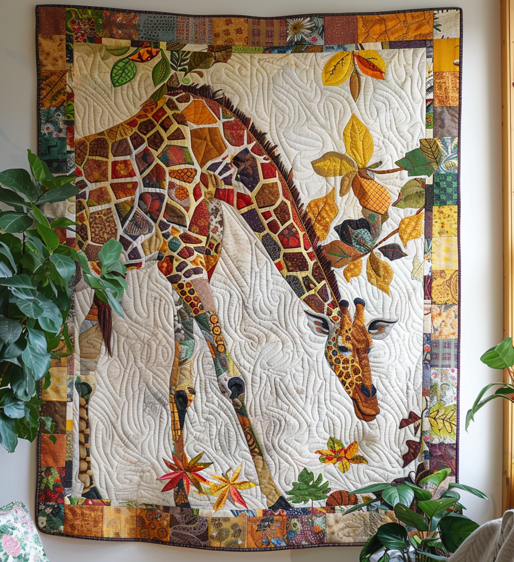 Tall Tales Quilted Blanket Presents For Giraffe Lovers