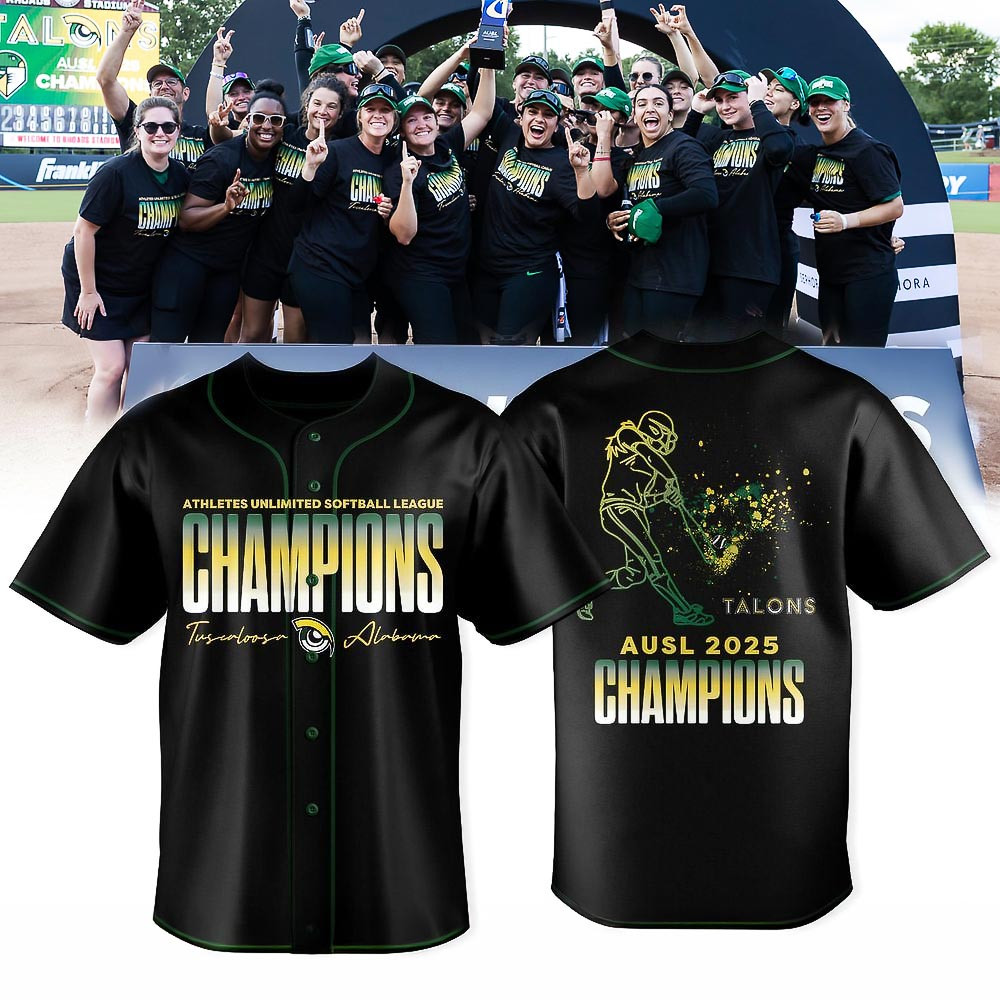Talons Athletes Unlimited Softball League 2025 Champions Baseball Jersey Best Gift For Softball Fans