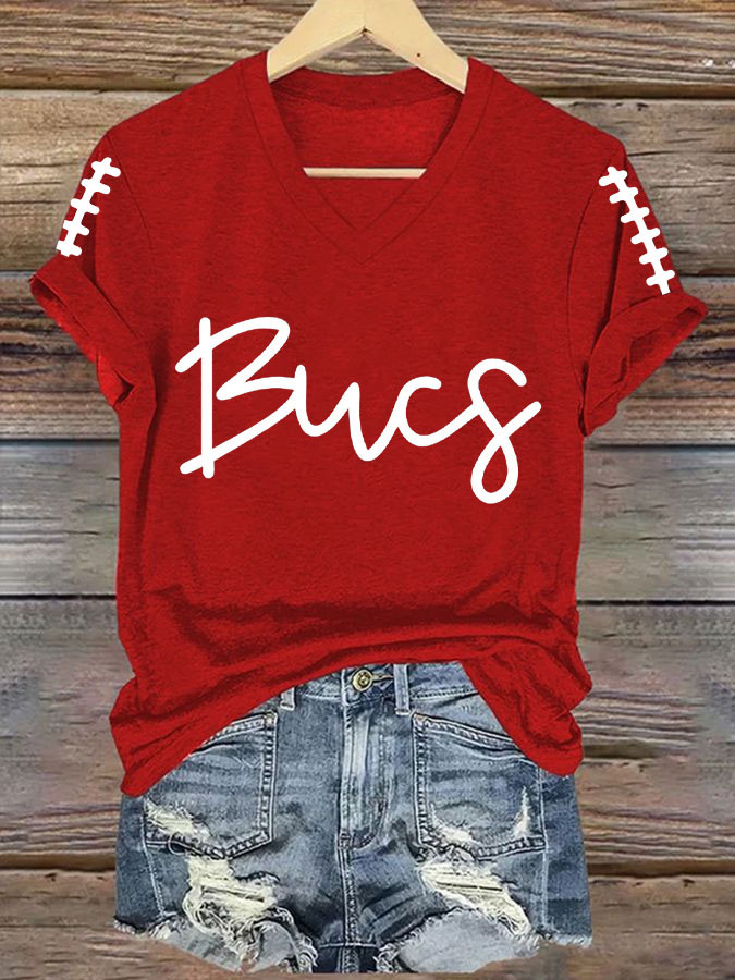 Tampa Bay Football V-Neck Shirt Tampa Bay Pride Merch Gameday Shirts Bucs Apparel Gifts For Mom