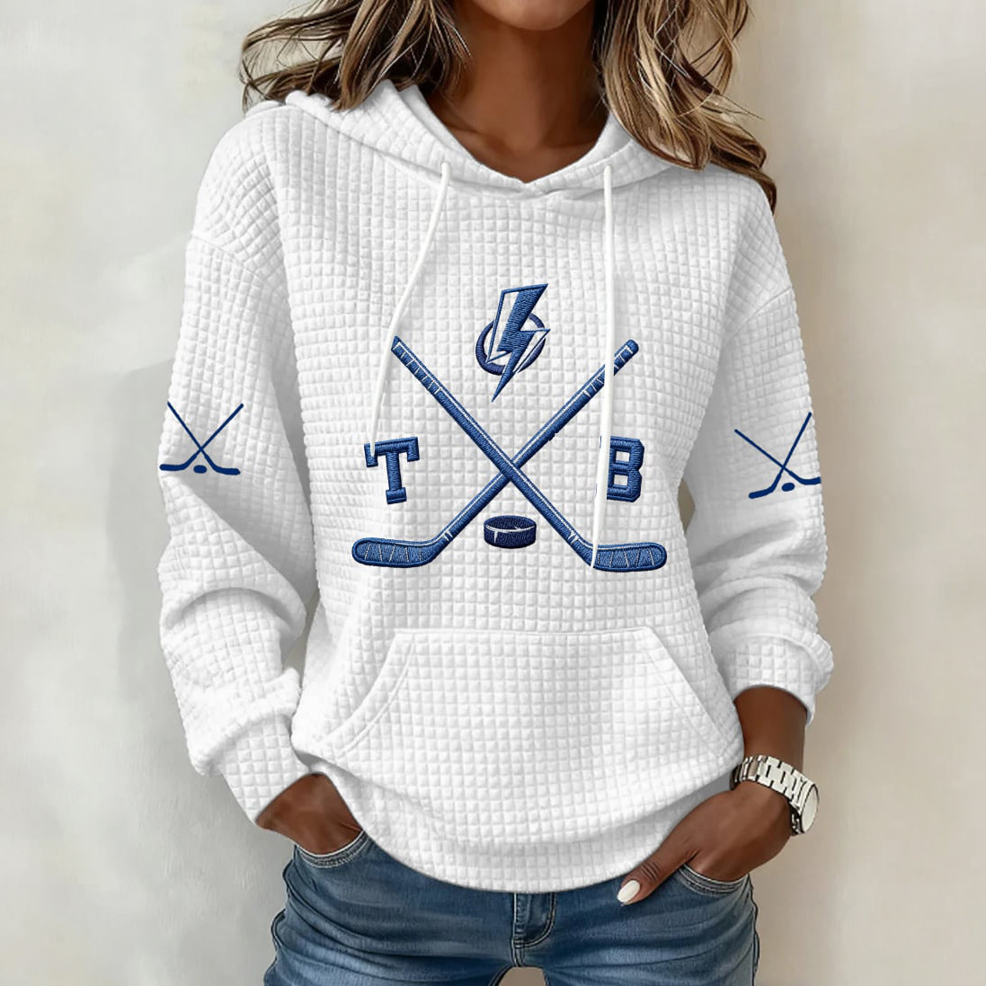 Tampa Bay Lightning Ice Hockey Hoodie Hockey Apparel Game Day Gift For Her