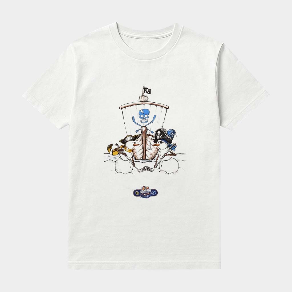 Tampa Bay Lightning Vs Boston Bruins 2026 Stadium Series Snowman T-Shirt Gifts For Hockey Fan