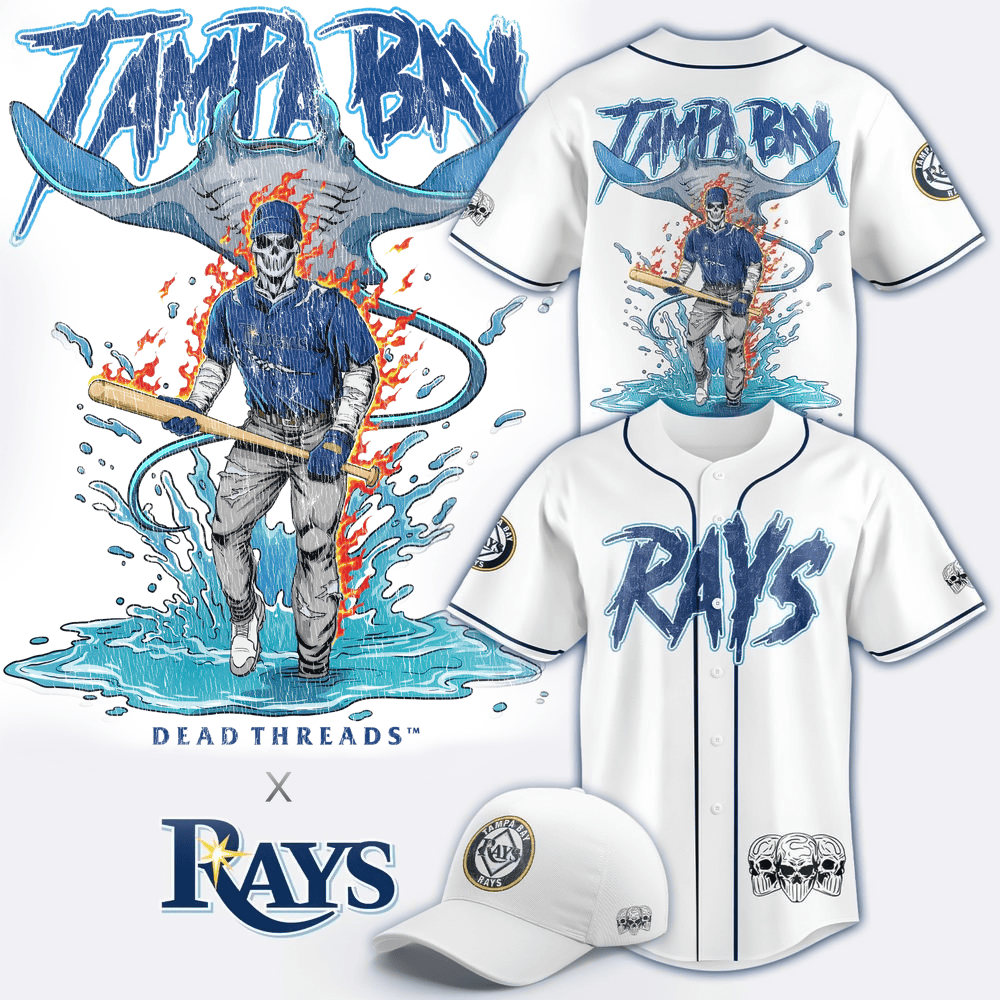 Tampa Bay Rays Dead Threads Night Limited Edition Baseball Jersey Gifts For Him