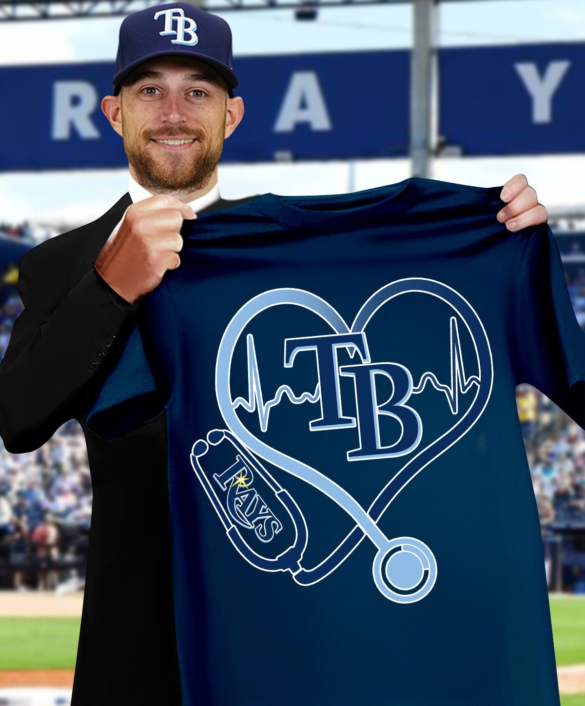 Tampa Bay Rays Nurses Night T-Shirt Honor Nurses Baseball Lovers Gifts For Fans