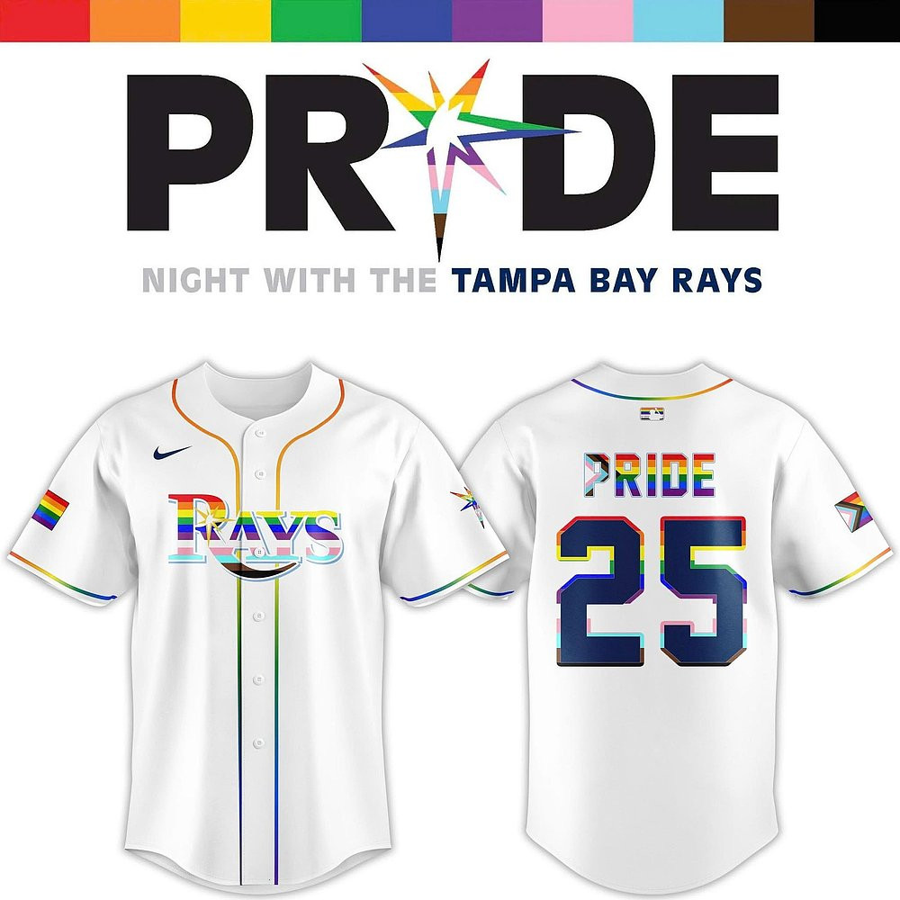 Tampa Bay Rays Pride Night Baseball Jersey Rays Merch