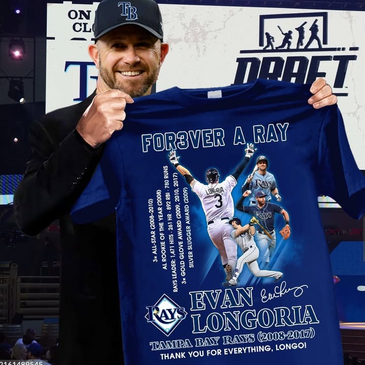 Tampa Bay Rays T-Shirt Evan Longoria Shirt Unique Gifts For Baseball Fans