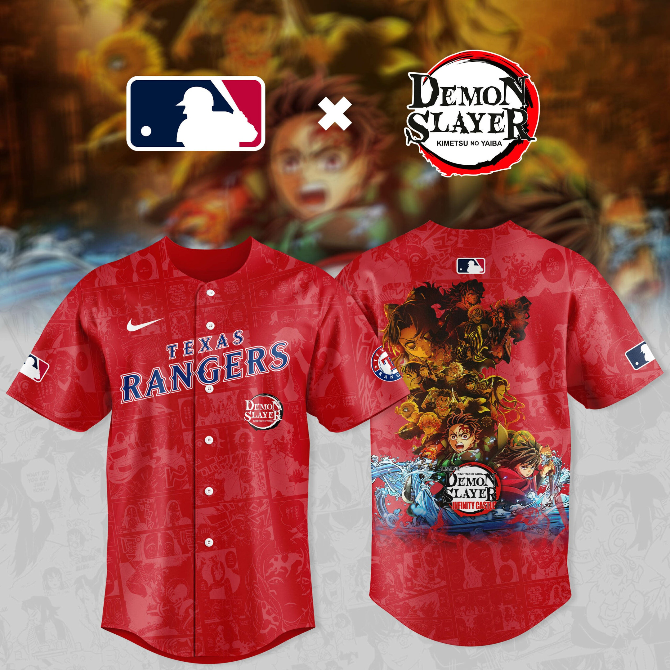 Tampa Bay Rays x Demon Slayer Kimetsu No Yaiba Jersey MLB Best Gifts For MAGA Lovers