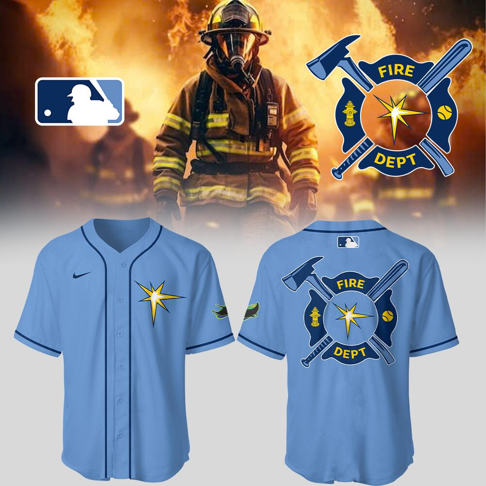 Tampa Bay Rays x Firefighter Appreciation Night Jersey Baseball Coach Gift Ideas