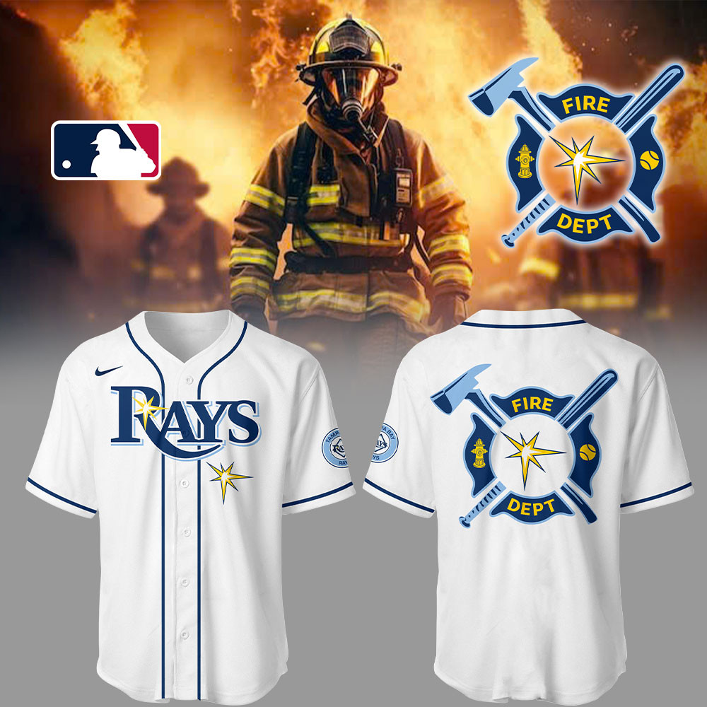 Tampa Bay Rays x Firefighter Appreciation Night Jersey Gifts For Baseball Fans