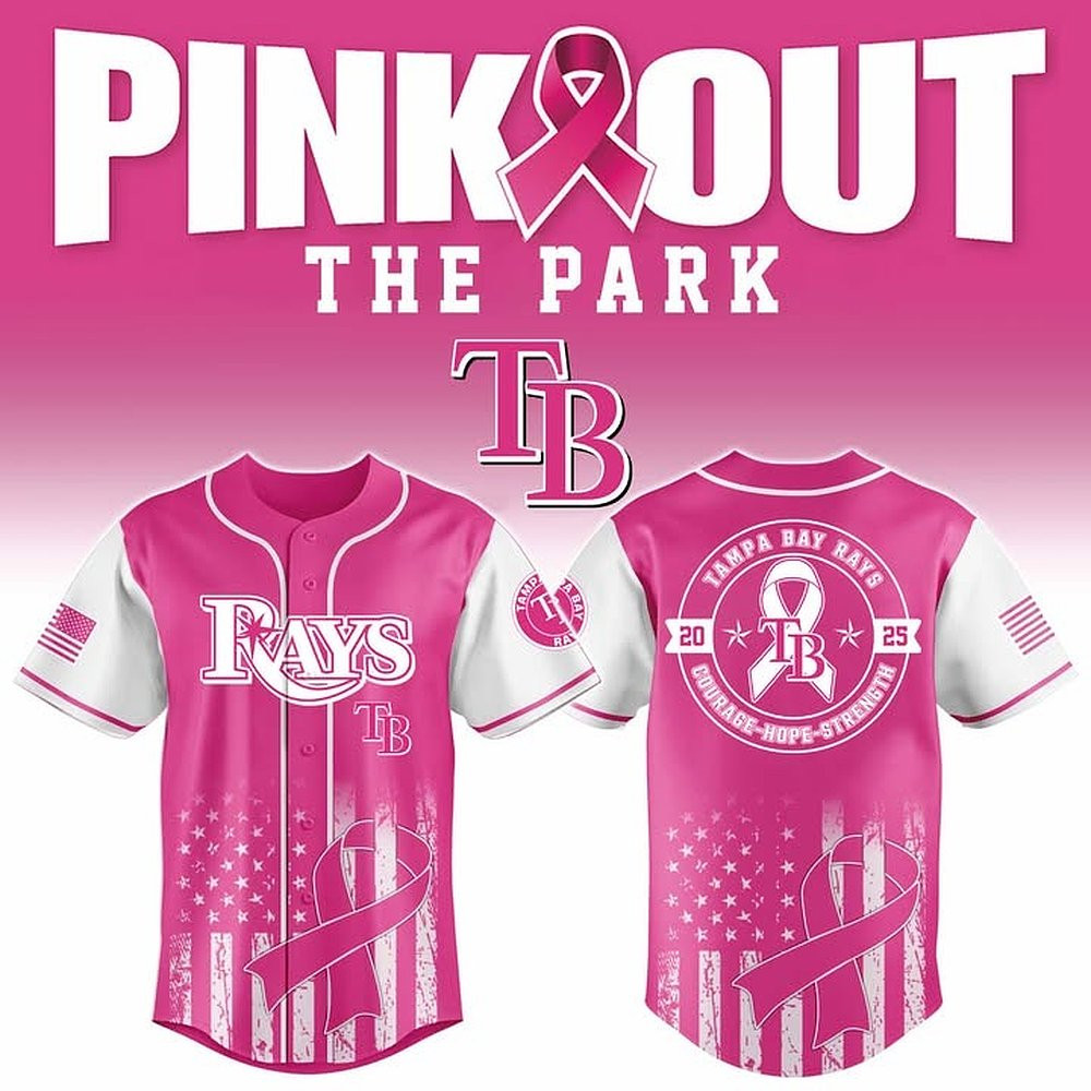 Tampa Bay Rays x Pink Out The Park Baseball Jersey