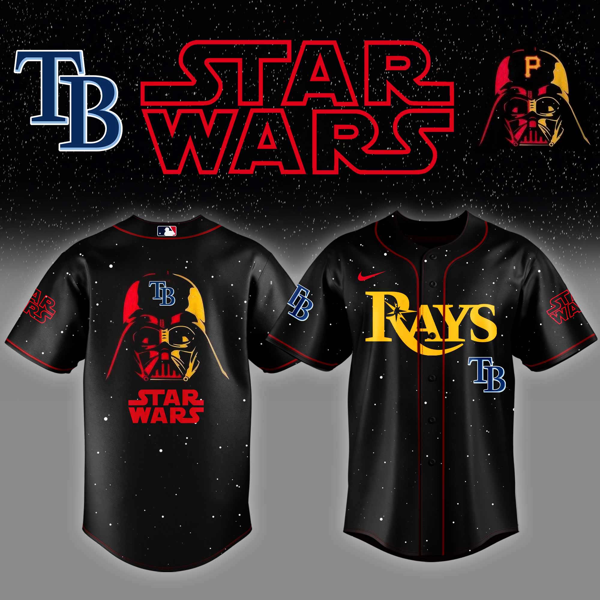 Tampa Bay Rays x Stars Wars Night Baseball Jersey Baseball Gifts