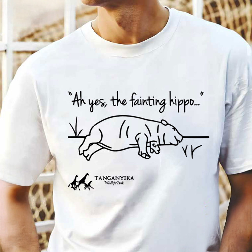 Tanganyika Wildlife Park Fainting Hippo Shirt Funny Animal T-Shirt Gifts For Him Tanganyika Wildlife Park Fainting Hippo Shirt Funny Animal T-Shirt Gifts For Him