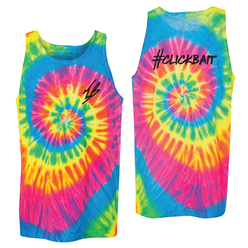 Tanner Braungardt Merch Clickbait Signature Tie-Dye Tank Top Gifts For YouTuber Fans Tanner Braungardt Merch Clickbait Signature Tie-Dye Tank Top Gifts For YouTuber Fans