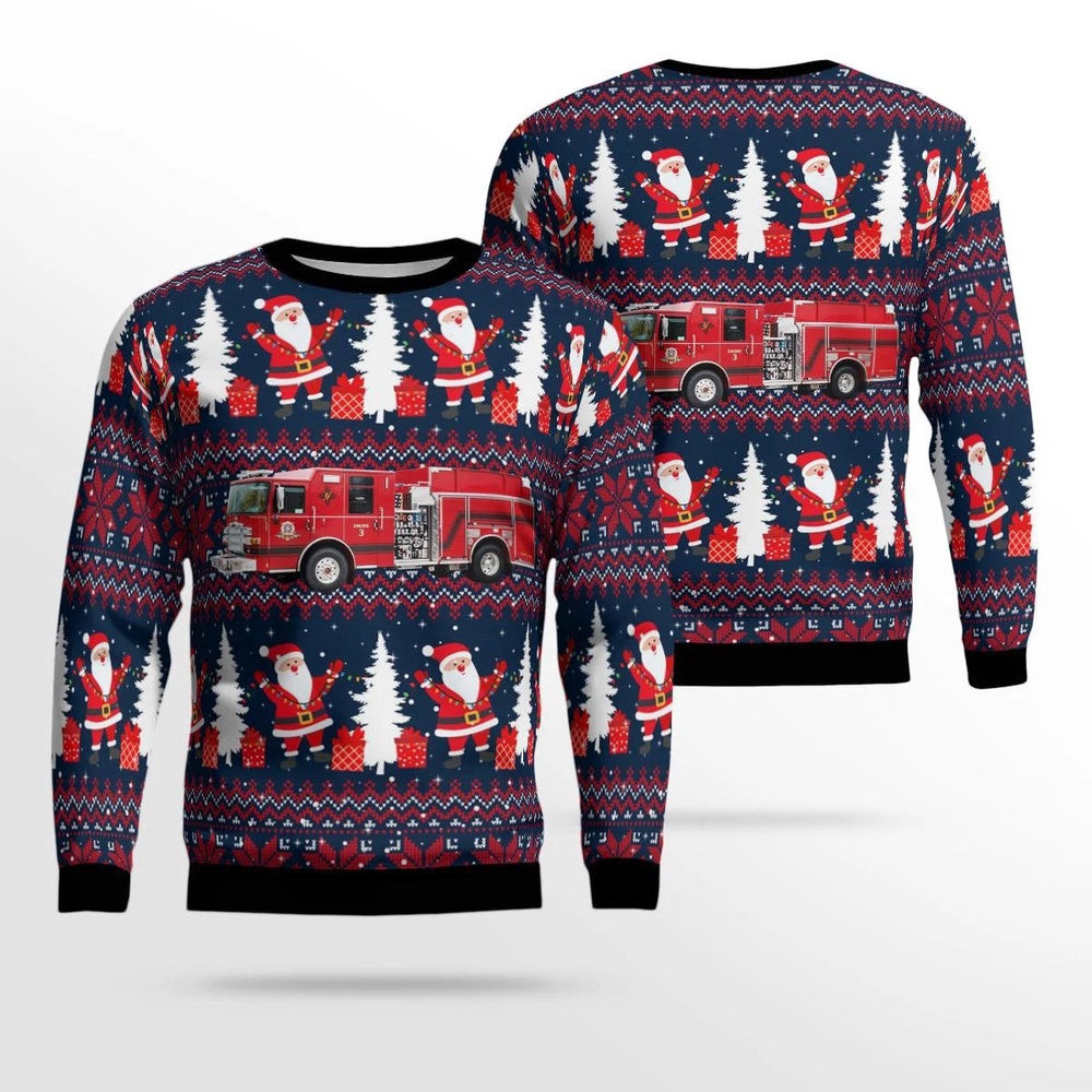 Taos New Mexico Taos Fire Department AOP Ugly Sweater Unisex Christmas Gift