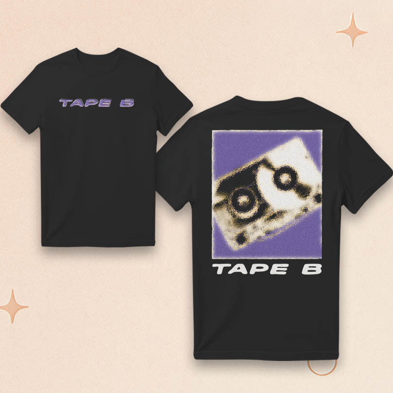 Tape B Merch Blurry B Black T-Shirt Unique Gifts For Music Lovers
