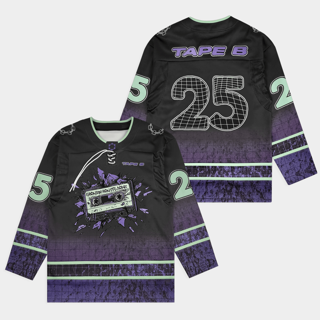 Tape B Merch Exploded Hockey Jersey 25 Tape B Jersey Gift Ideas For DJ Fans