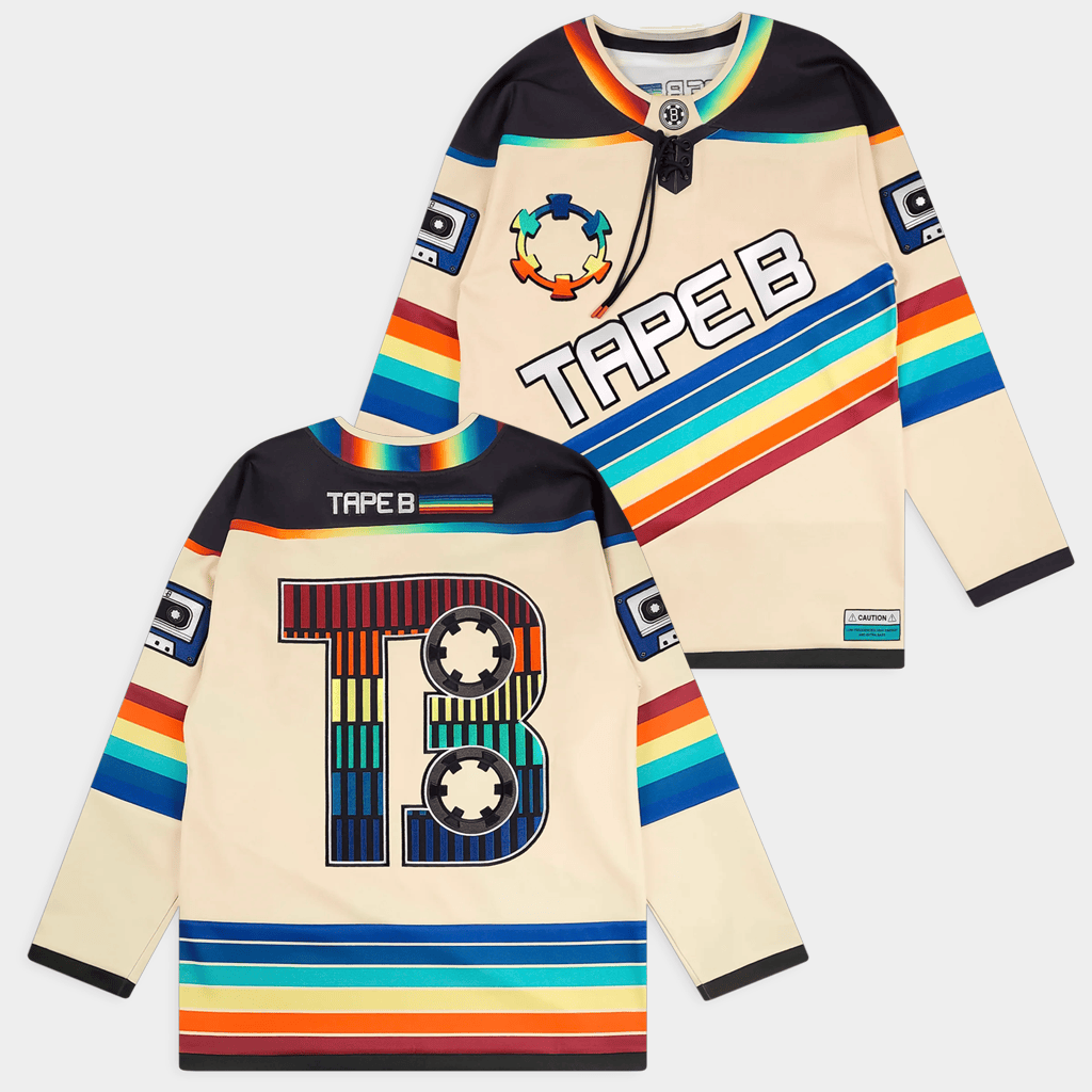Tape B Merch Low Frequencies Hockey Jersey Tape B Jersey Gift Ideas For DJ Fans