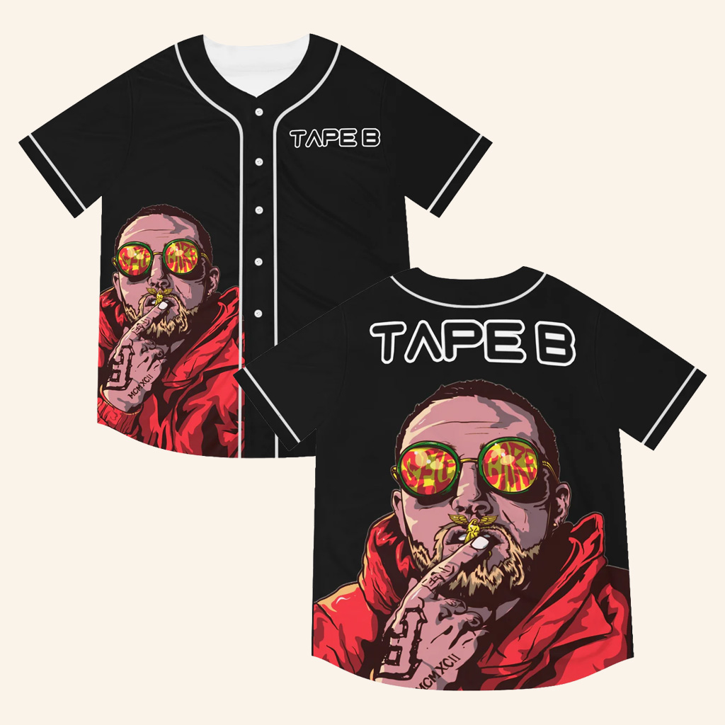 Tape B Merch Tape B Baseball Jersey Birthday Gift Ideas For DJ Lovers