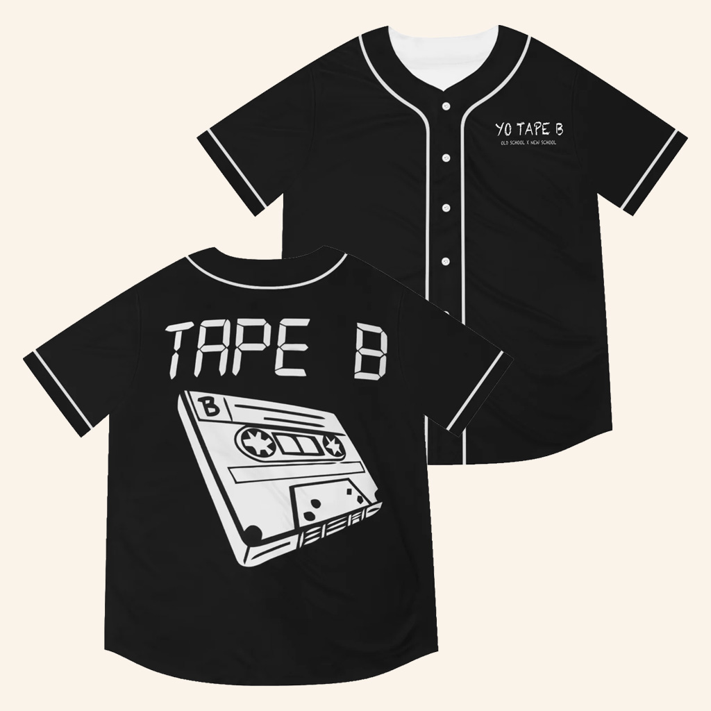 Tape B Merch Tape B Baseball Jersey Rave Jersey Birthday Gift Ideas For Him Tape B Merch Tape B Baseball Jersey Rave Jersey Birthday Gift Ideas For Him