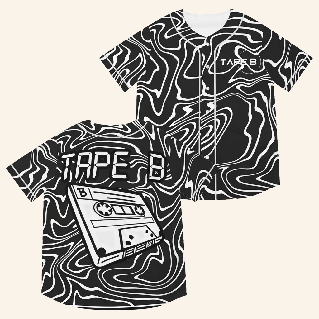 Tape B Merch Tape B Baseball Jersey Rave Jersey Birthday Presents For DJ Fans