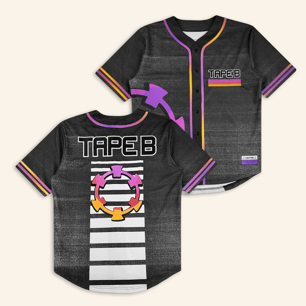 Tape B Merch Tape B High Energy Baseball Jersey Presents For Music Lovers
