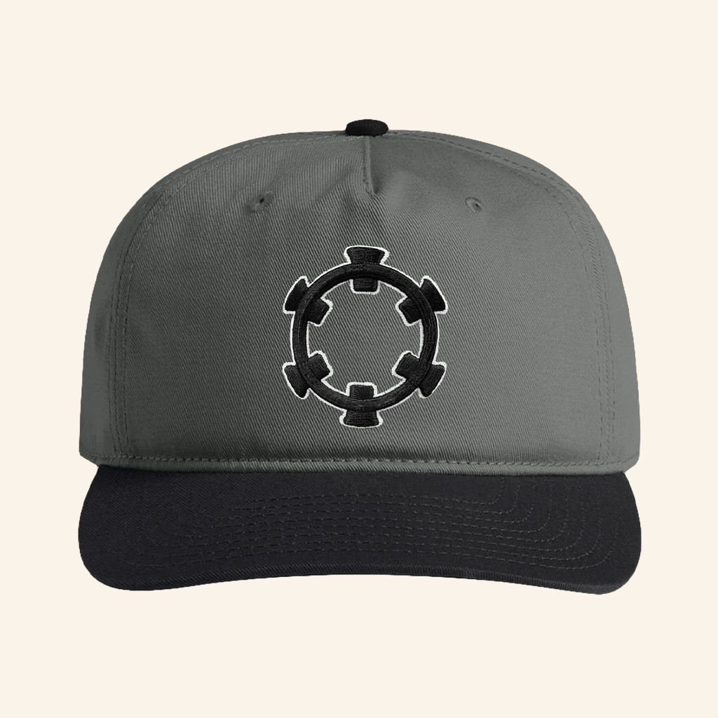 Tape B Merch Tape B Reel Two Tone Embroidered Hat Grey Black Gifts For DJ Lovers